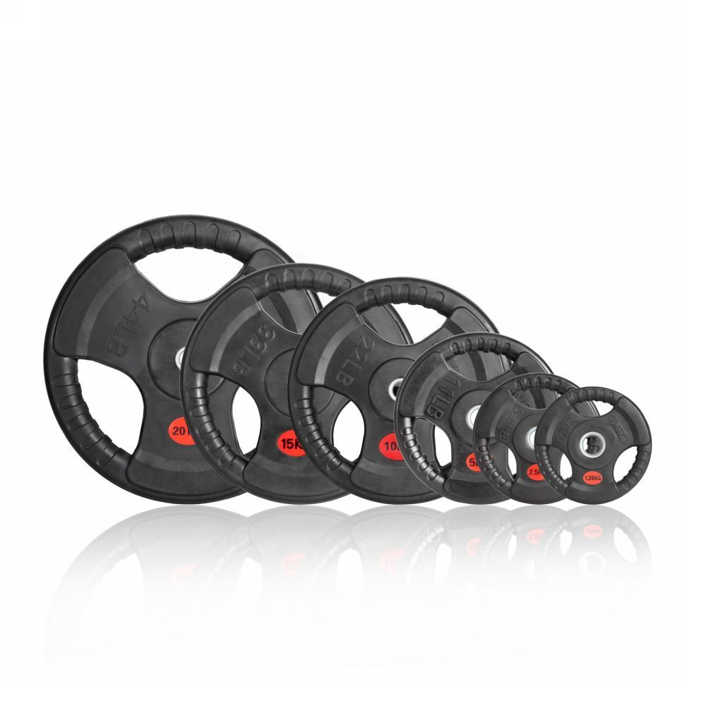 Диск 31 мм. обрезиненный с 3-мя хватами 1,25 кг, VictoryFit VF-S250125
