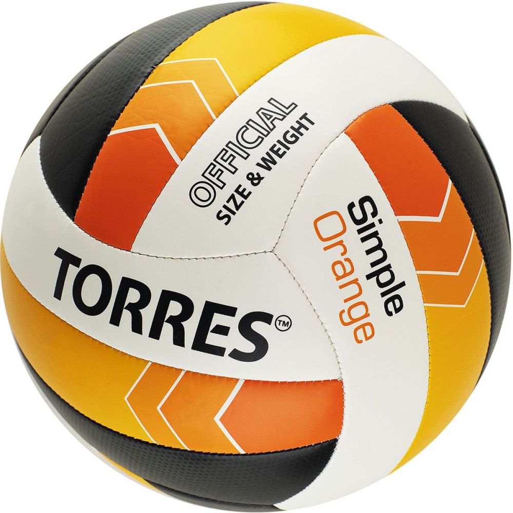 Фото Мяч волейбольный TORRES Simple Orange V32125, размер 5