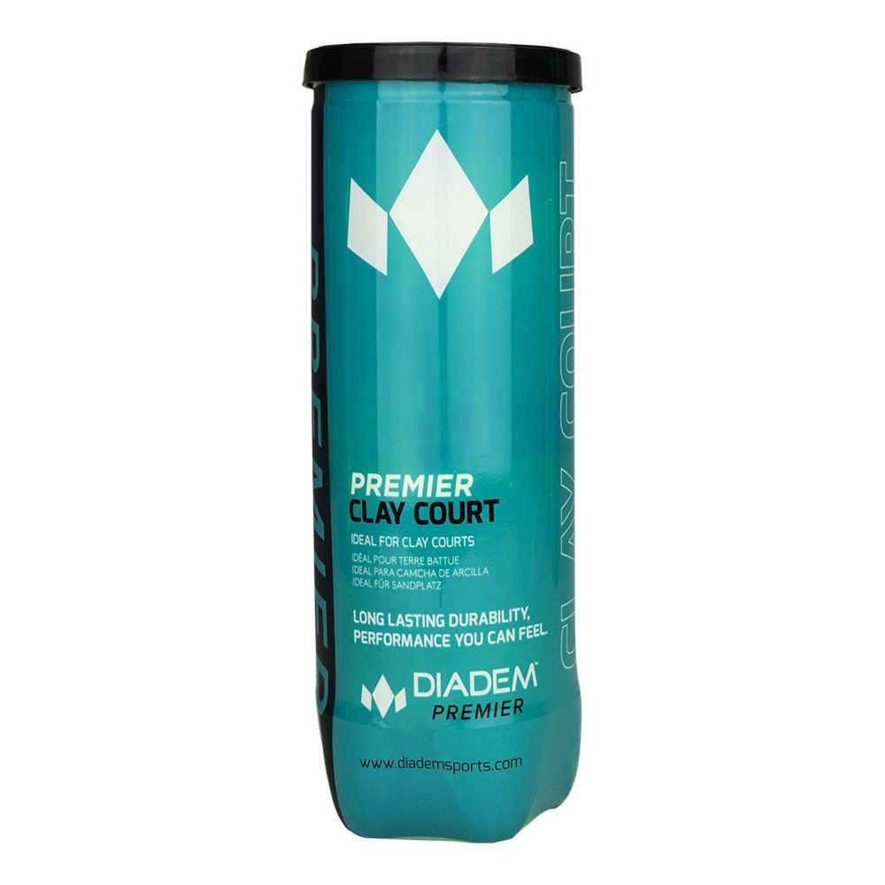 Фото Мяч теннисный Diadem Premier Clay Court 3B 3шт, ITF, фетр BALL-CASE-CLAYCRT желтый