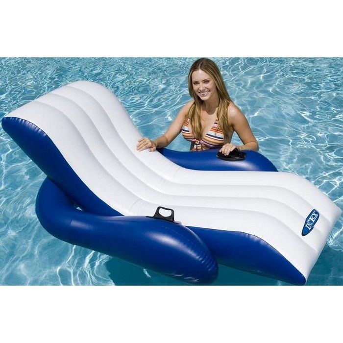 Фотографии Кресло-шезлонг Intex 180х135 см, с подстаканником и ручкой 58868