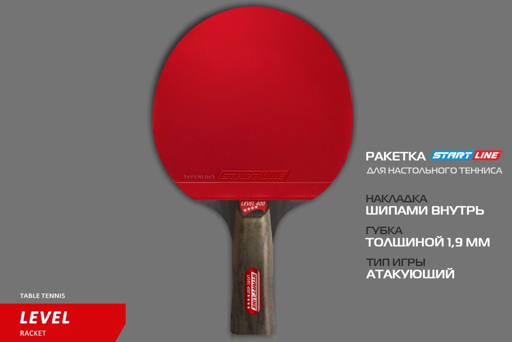 Фотографии Теннисная ракетка Start line Level 400 New (анатомическая) 12501