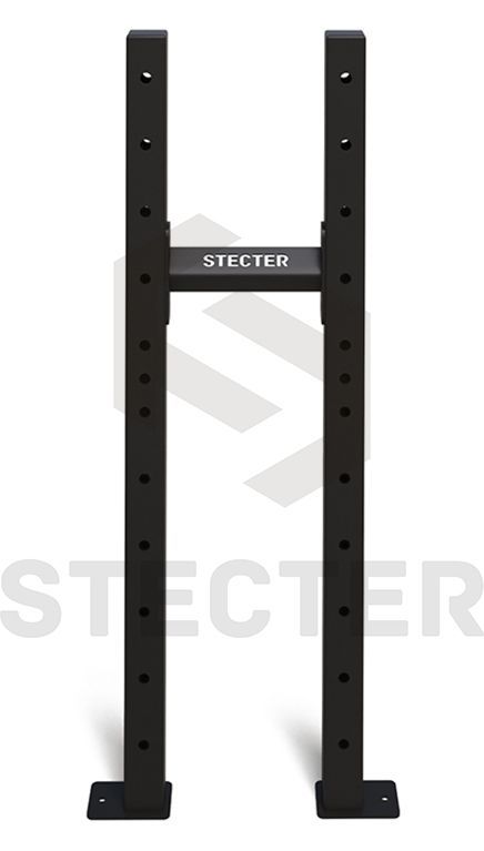 Фото Стеллажная стойка - двойная с перемычкой Stecter (к-кт) Н=1160 мм 2463