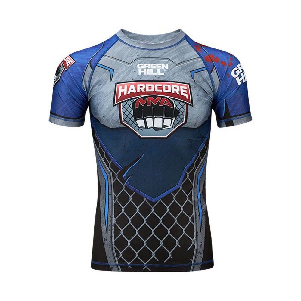 Фотографии Рашгард Green Hill Rash Guard Hardcore RGI-10569 черно-синий