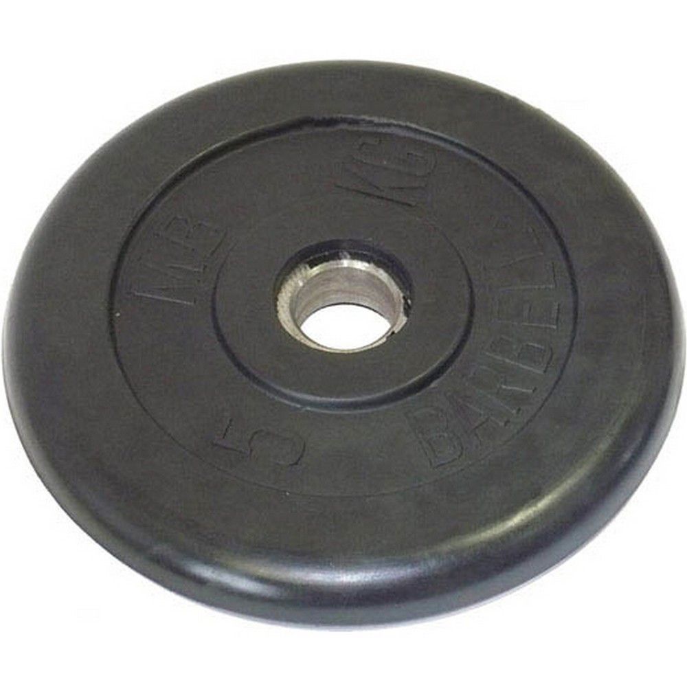 Фото Диск обрезиненный 5 кг MB Barbell черный