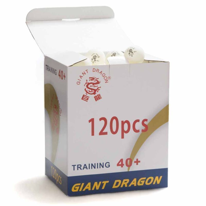 Фото Мячи Giant Dragon Training Silver 1* New 51.683.31.8 белый (120шт, в коробке)