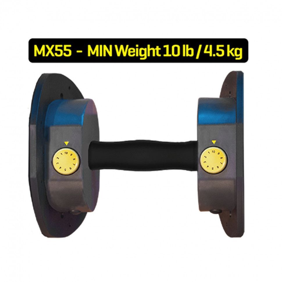 Гантели наборные MX Select MX-55, вес 4.5-24.9 кг, 2 шт без стойки