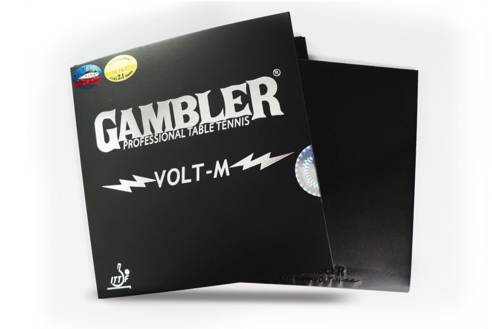 Фотографии Накладка для ракетки GAMBLER VOLT M HARD 2.1MM BLACK