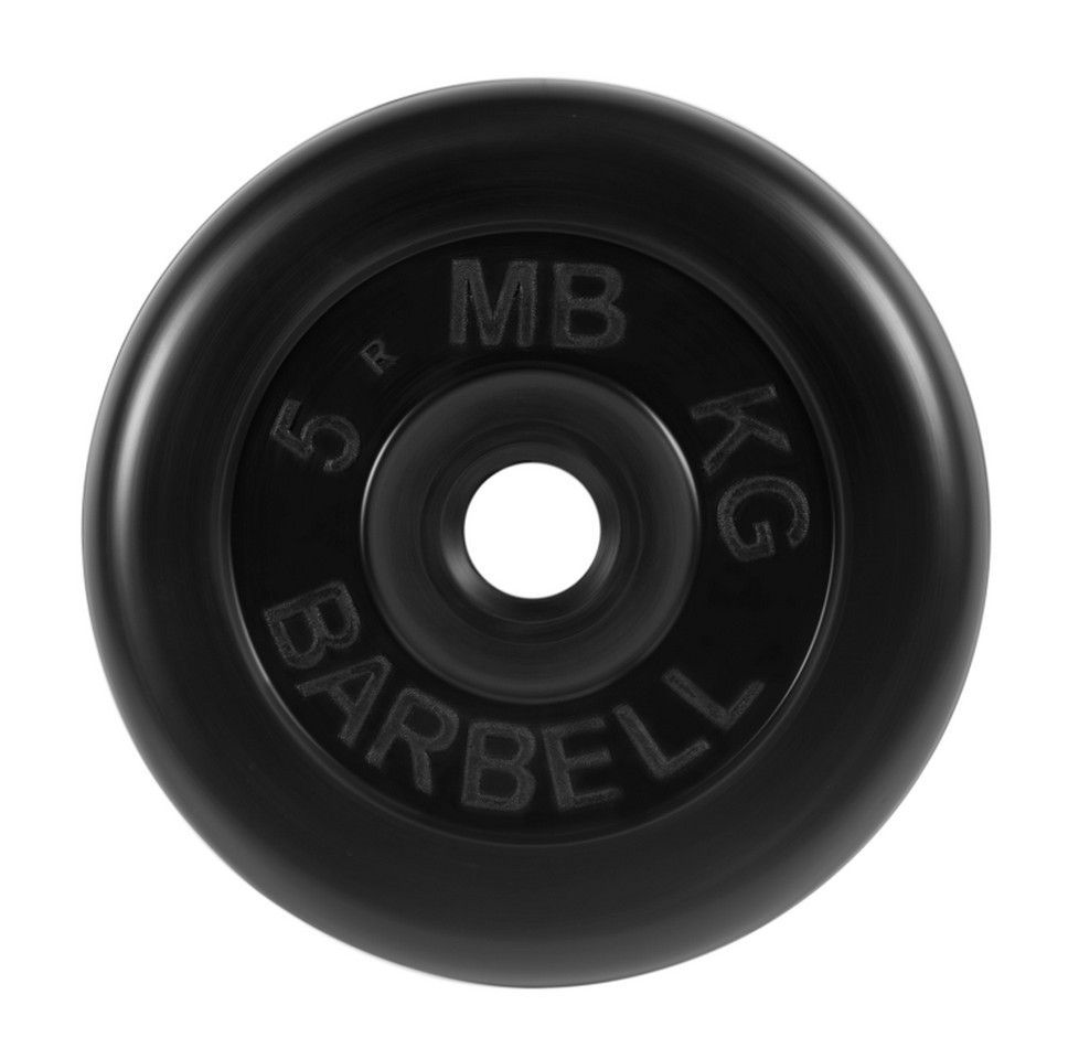 Фото Диск обрезиненный d31мм MB Barbell MB-PltB31 5 кг черный