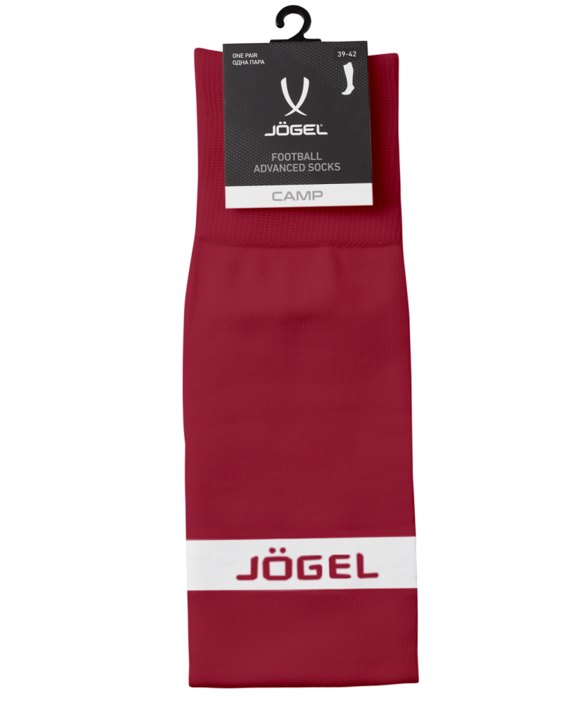 Фотографии Гетры футбольные CAMP ADVANCED SOCKS, гранатовый/белый