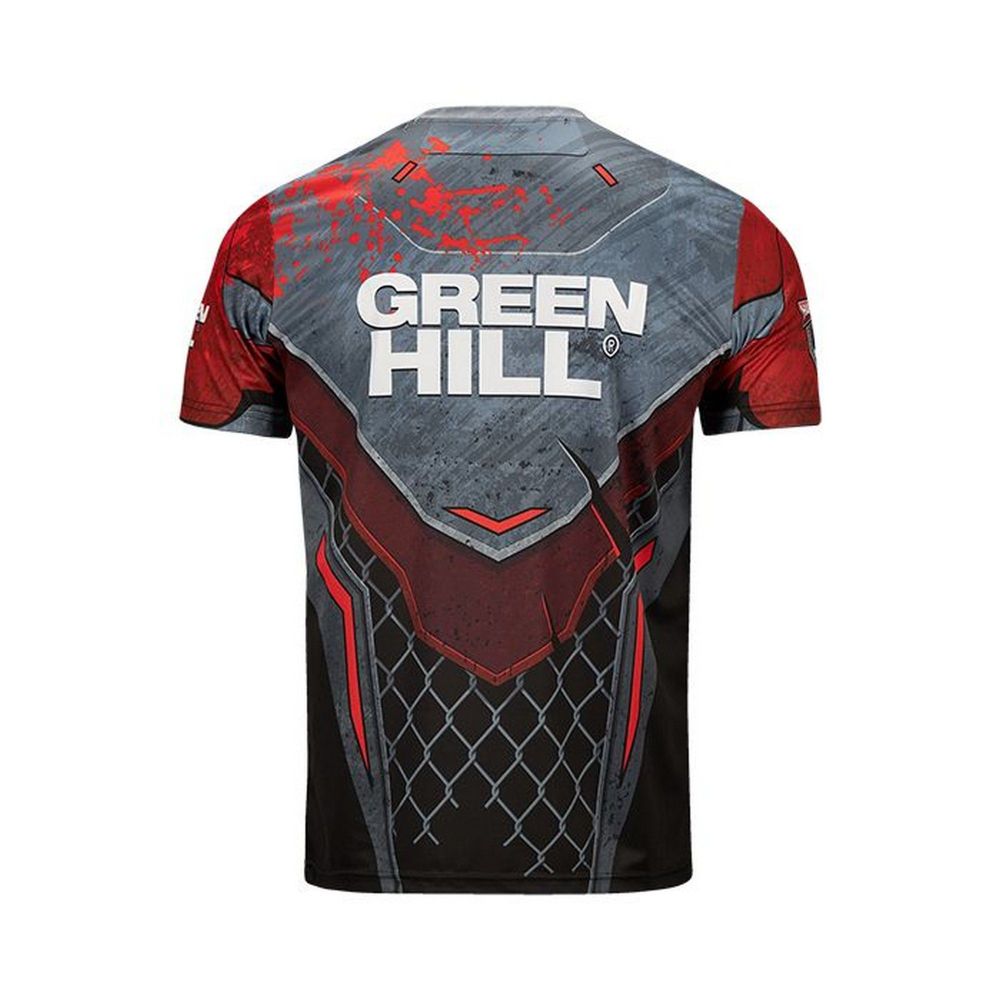 Фотографии Футболка Green Hill Hardcore MMA TSH-10570 красно-чёрный