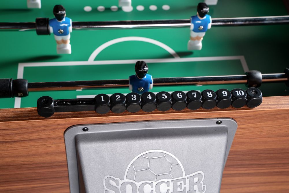 Фотографии Игровой стол - футбол "PlayOff" коричнево-серый
