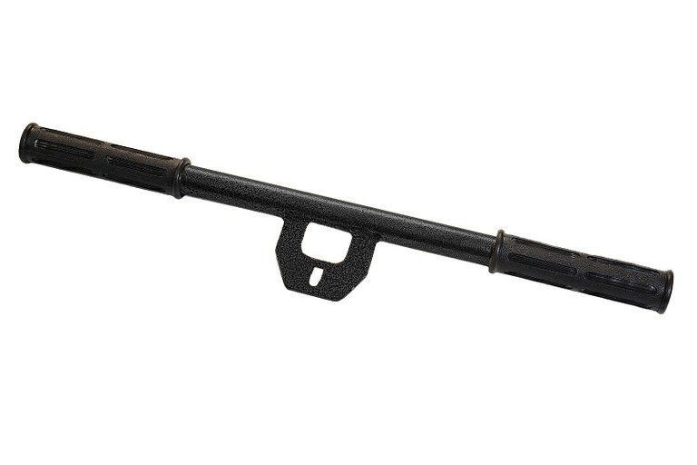 Ручка для тяги прямая крашенная, короткая с обрезиненными наконечниками Iron King IK 903 sp