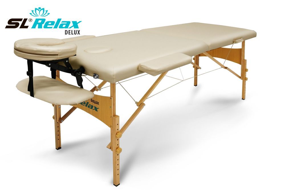 Массажный стол Delux Красный