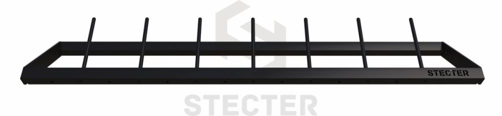 Стеллажная полка для дисков штанги Stecter с разделительными колышками (L1800 мм) 2462