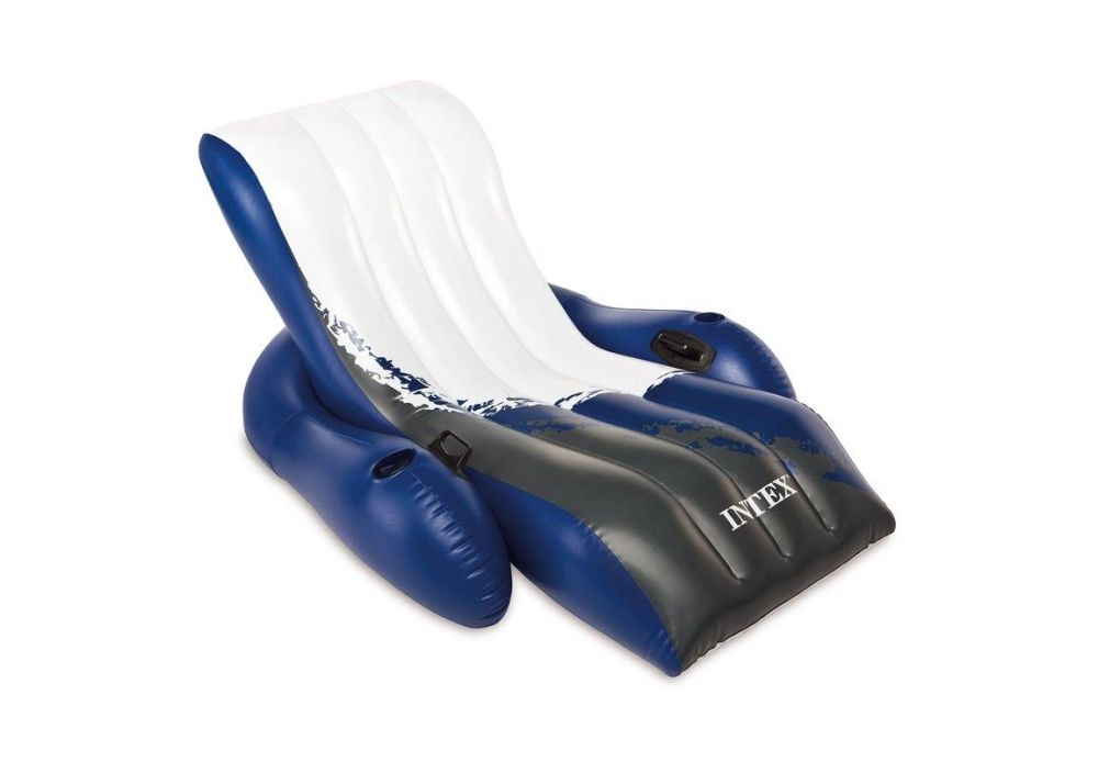 Фотографии Кресло-шезлонг Intex 180х135 см, с подстаканником и ручкой 58868