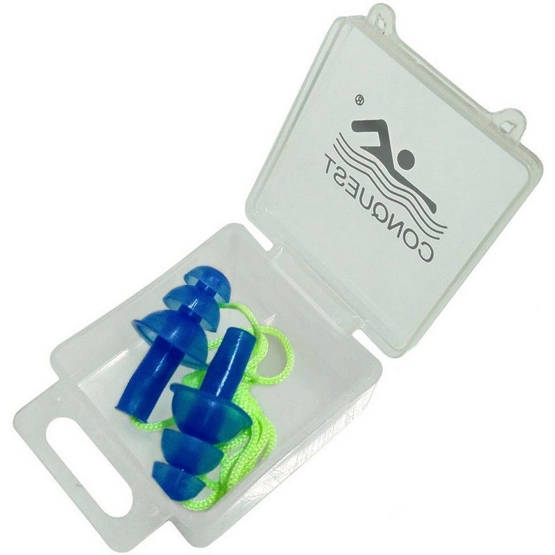 Фото Беруши Sportex силиконовые на шнурке C33556-1 синие