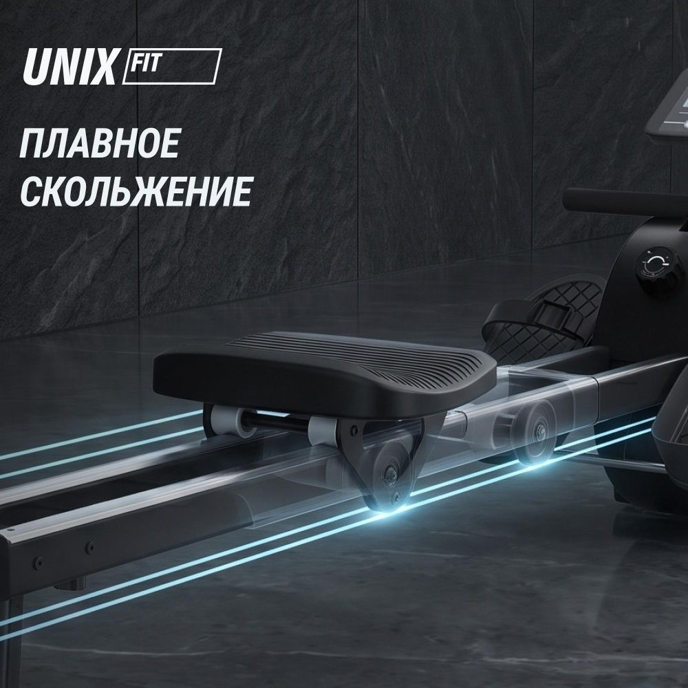Гребной тренажер UNIX Fit механическая нагрузка / Techno Rower 360