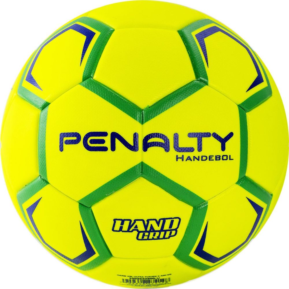 Фото Мяч гандбольный PENALTY HANDEBOLA H1L ULTRA FUSION INFANTIL X 5203652600-U, размер 1, желто-зелено-синий