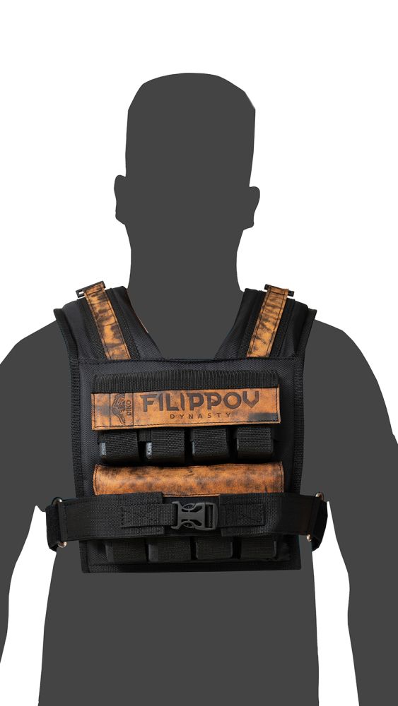 Фото Жилет-утяжелитель Hard Training DIKO FILIPPOV 18кг (черный) 17 кг