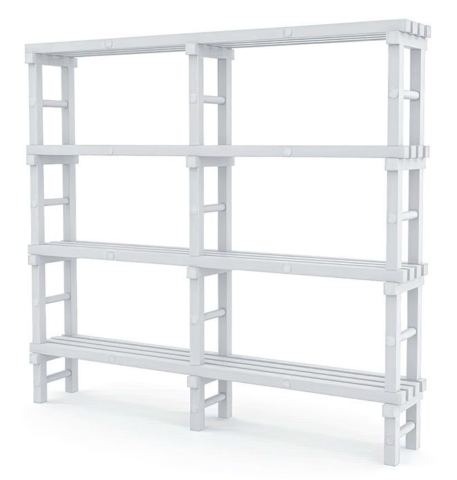Фотографии Стеллаж пластиковый, 2 м