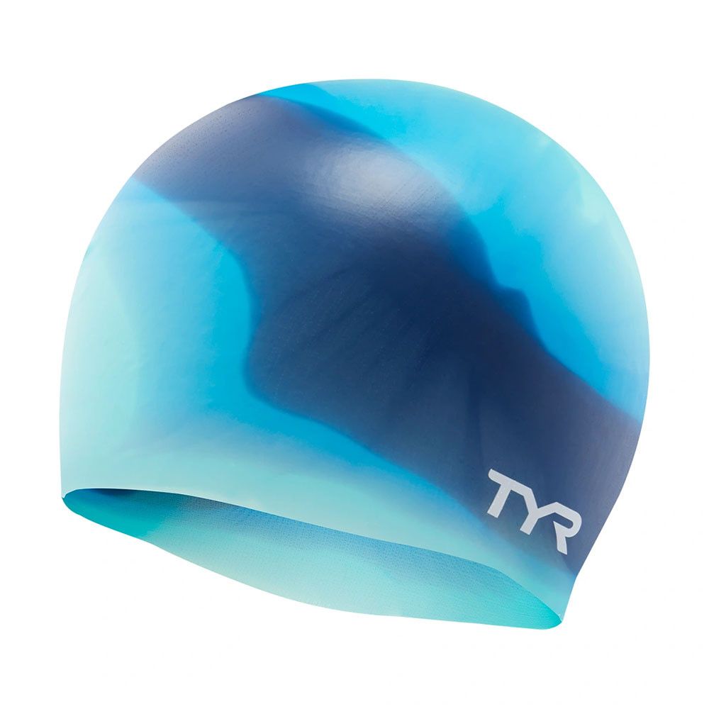 Фото Шапочка для плавания TYR Multi Silicone Cap, LCSM-977, синий