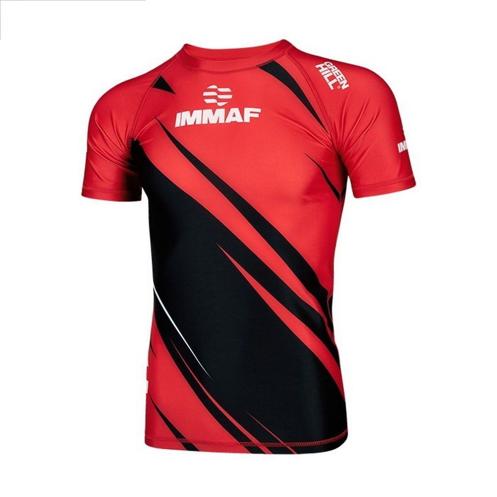 Фото Рашгард Green Hill Rash Guard IMMAF approved RGI-4021 красный