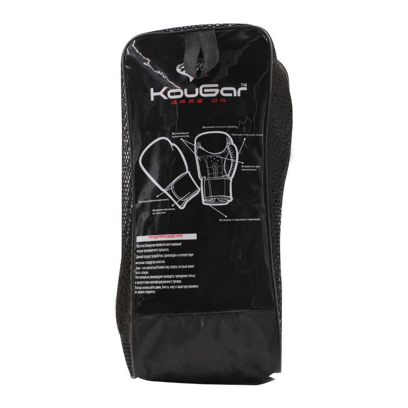 Фотографии Боксерские перчатки Kougar KO400-6, 6oz, черный