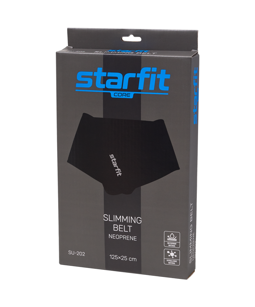 Фотографии Пояс для похудения STARFIT SU-202 неопреновый, 125x25см, черный