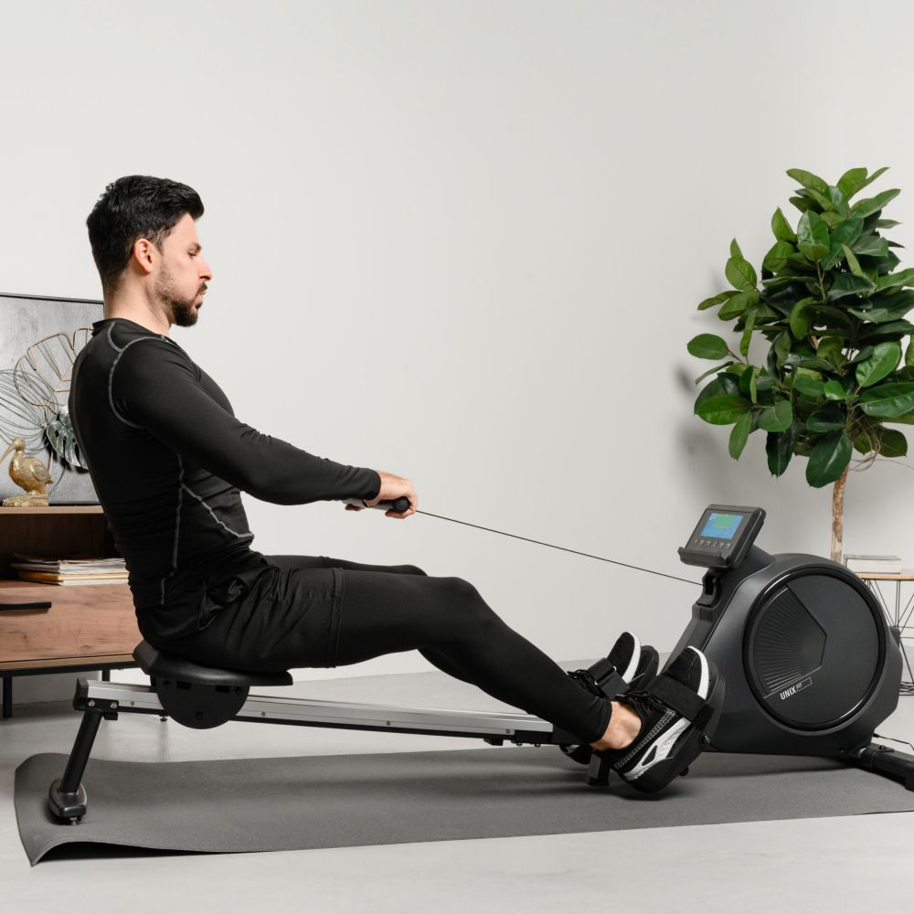 Гребной тренажер UNIX Fit электронная нагрузка / Techno Rower 410E