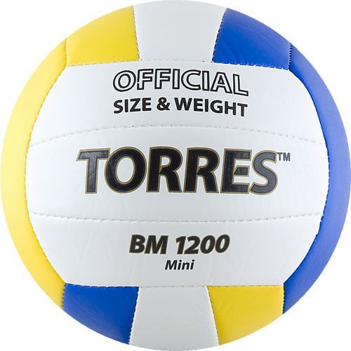 Фото Мяч волейбольный сувенирный TORRES BM1200 Mini V30031, размер 1