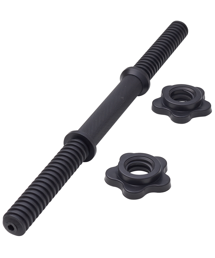 Фотографии Гриф гантельный BB-106 d=25 мм, пластиковый, с пластиковыми замками, 40 см