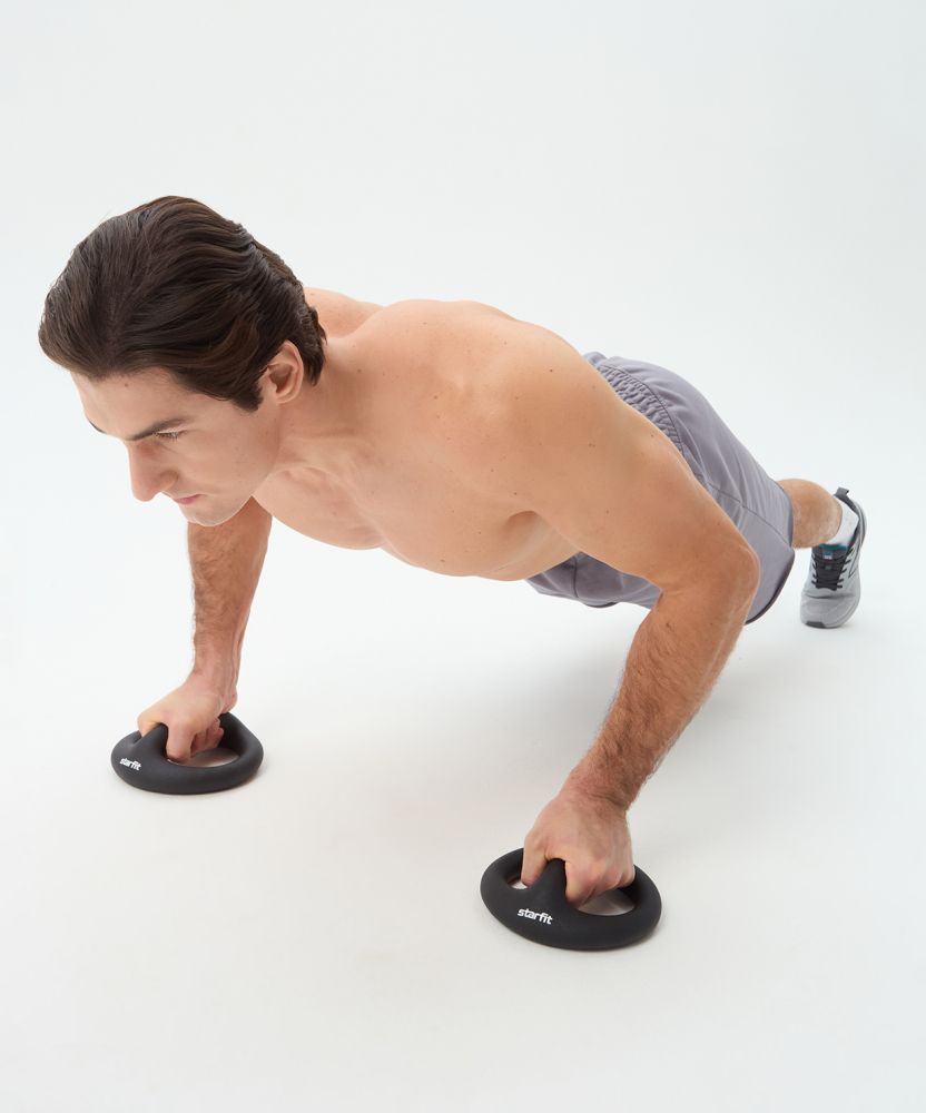 Гантели-упоры для отжиманий STARFIT DB-801 2,5 кг, черный