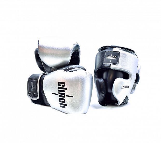 Фотографии Шлем боксерский Clinch Punch 2.0 C145 черно-серебристый