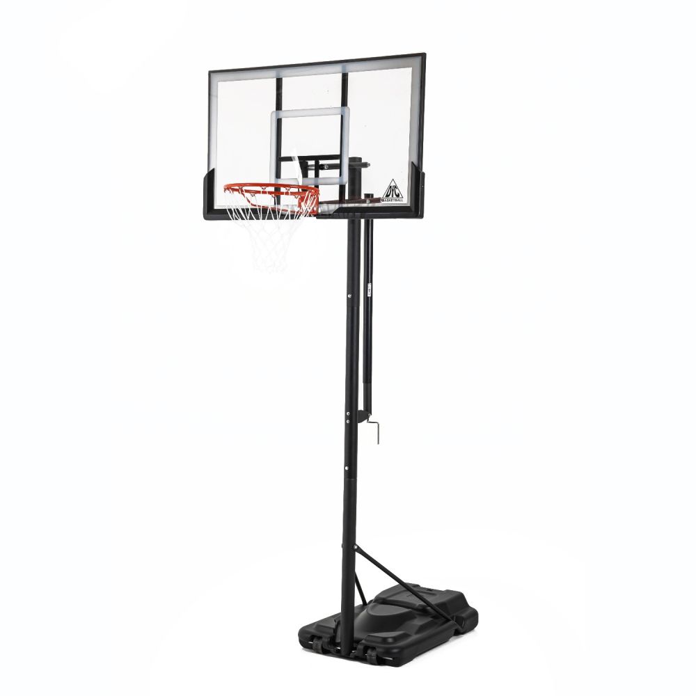 Фото Баскетбольная мобильная стойка DFC STAND52P 132x80cm поликарбонат раздижн. рег-ка (два короба)