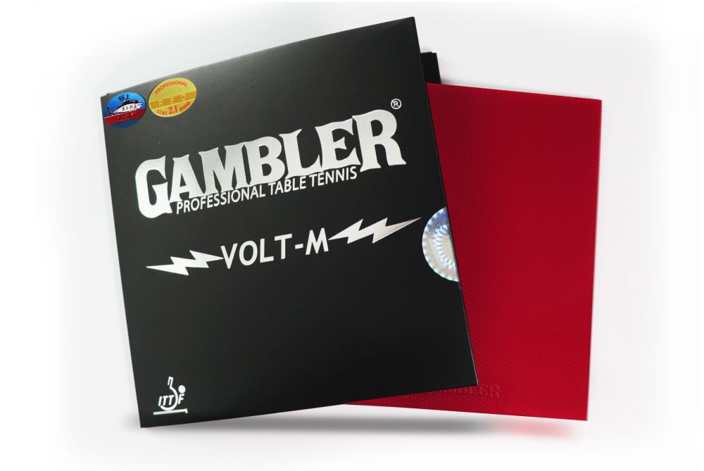 Фотографии Накладка для ракетки GAMBLER VOLT M HARD 2.1MM RED