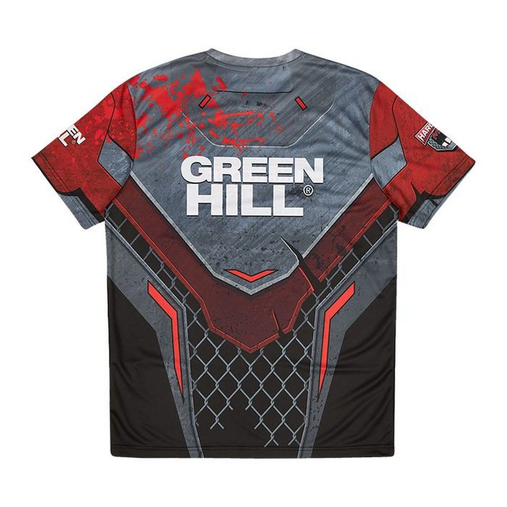 Фотографии Футболка Green Hill Hardcore MMA TSH-10570 красно-чёрный