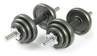 Набор металлических гантелей 2x10 кг Atlas Sport