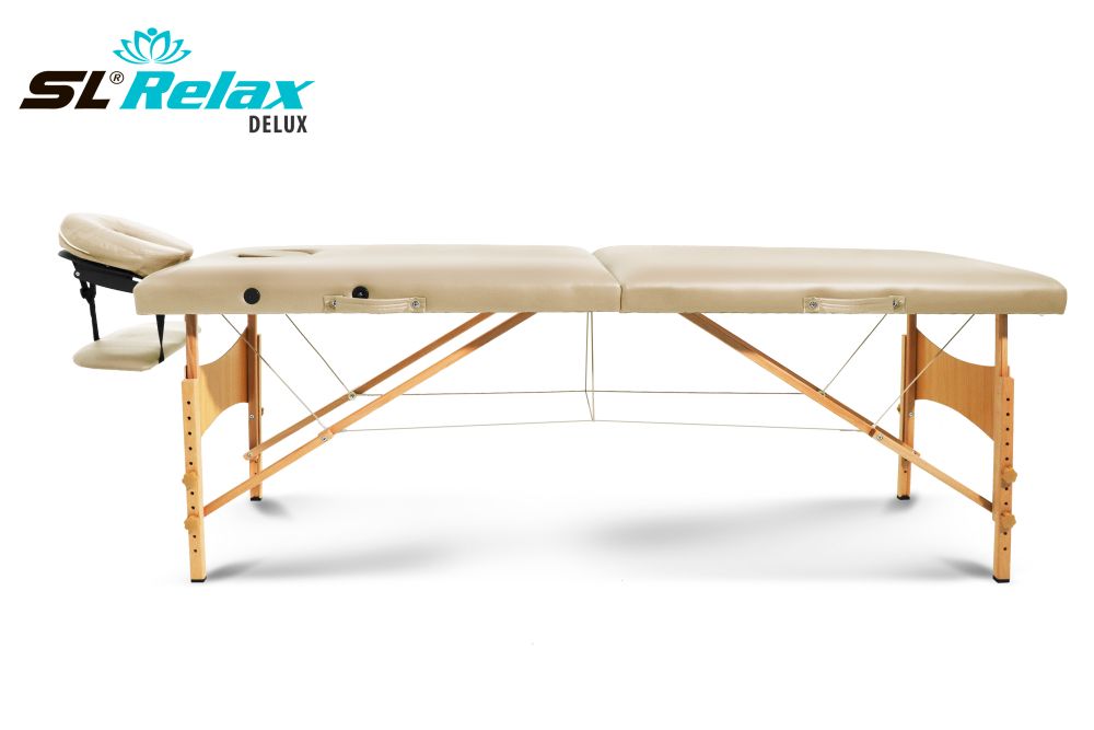 Массажный стол Delux Красный