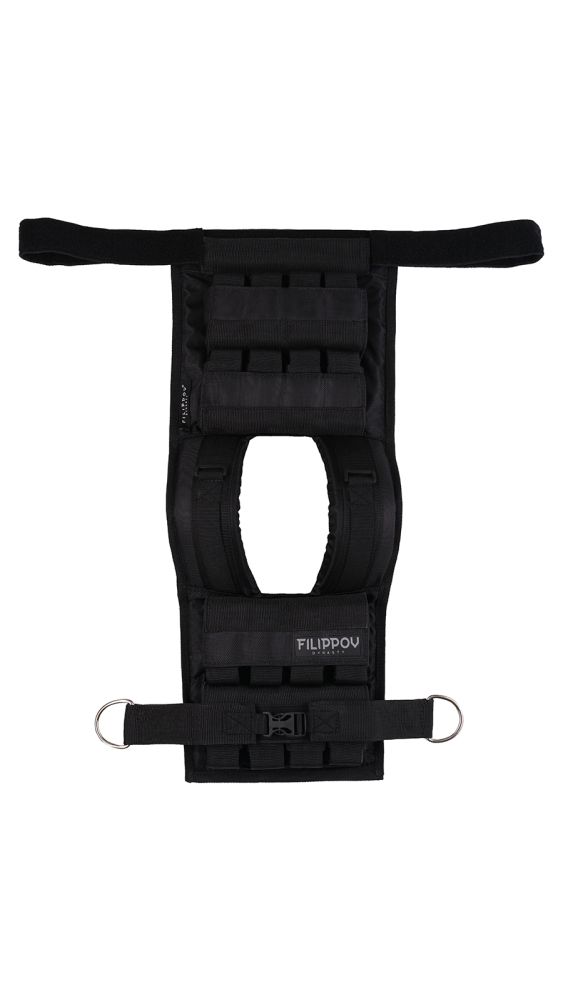 Жилет-утяжелитель Hard Training FILIPPOV 18кг (черный) 17 кг