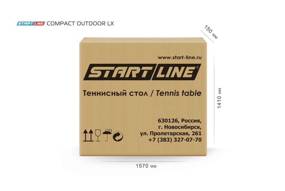 Фотографии Стол теннисный Compact-2 LX Всепогодный Зелёный