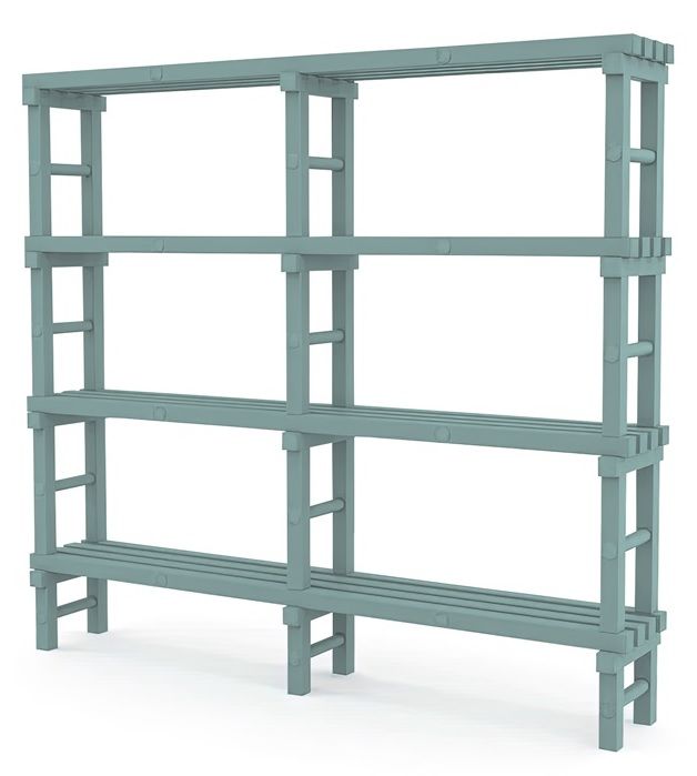 Фотографии Стеллаж пластиковый, 2 м