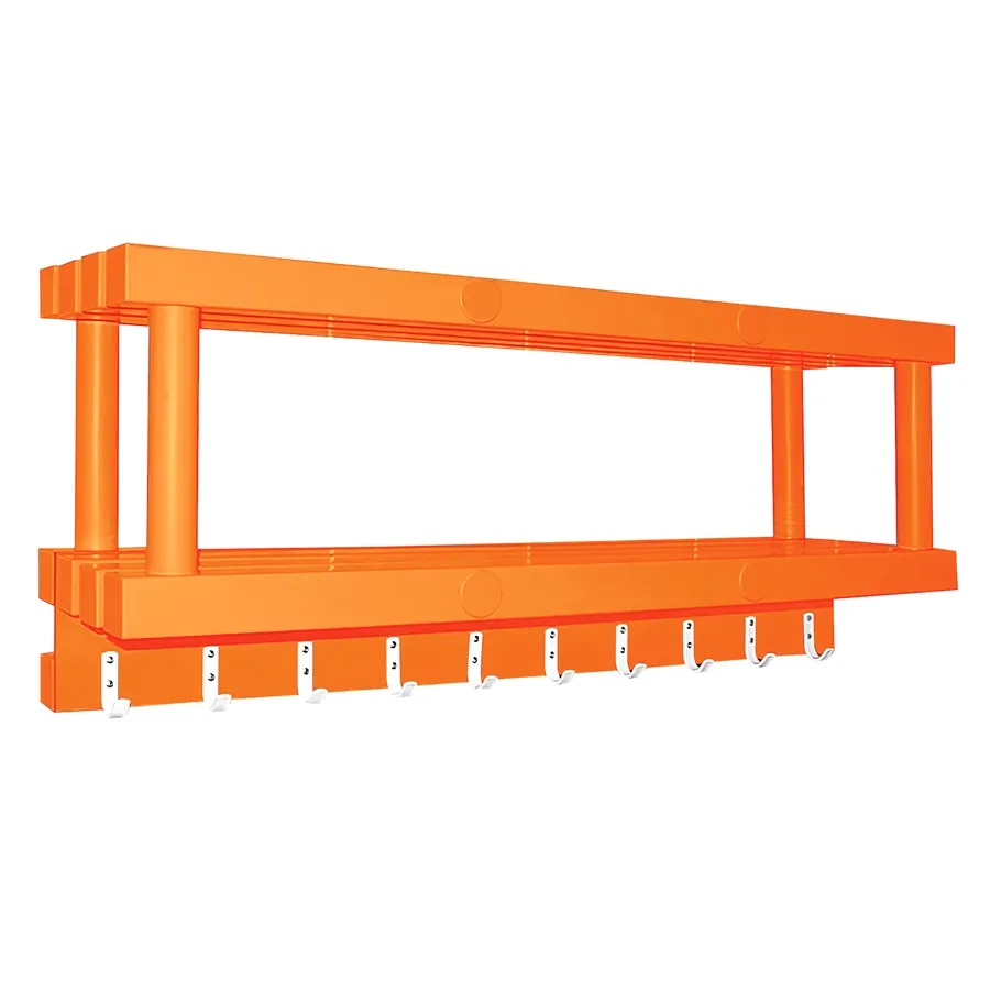 Фотографии Полка навесная с крючками (10) для полотенец