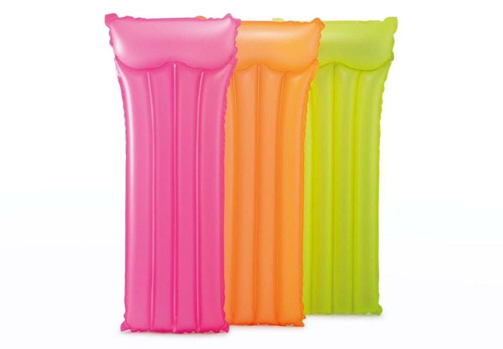 Фотографии Матрас Intex 183x76 см, неоновый с подголовником 59717 3 цвета