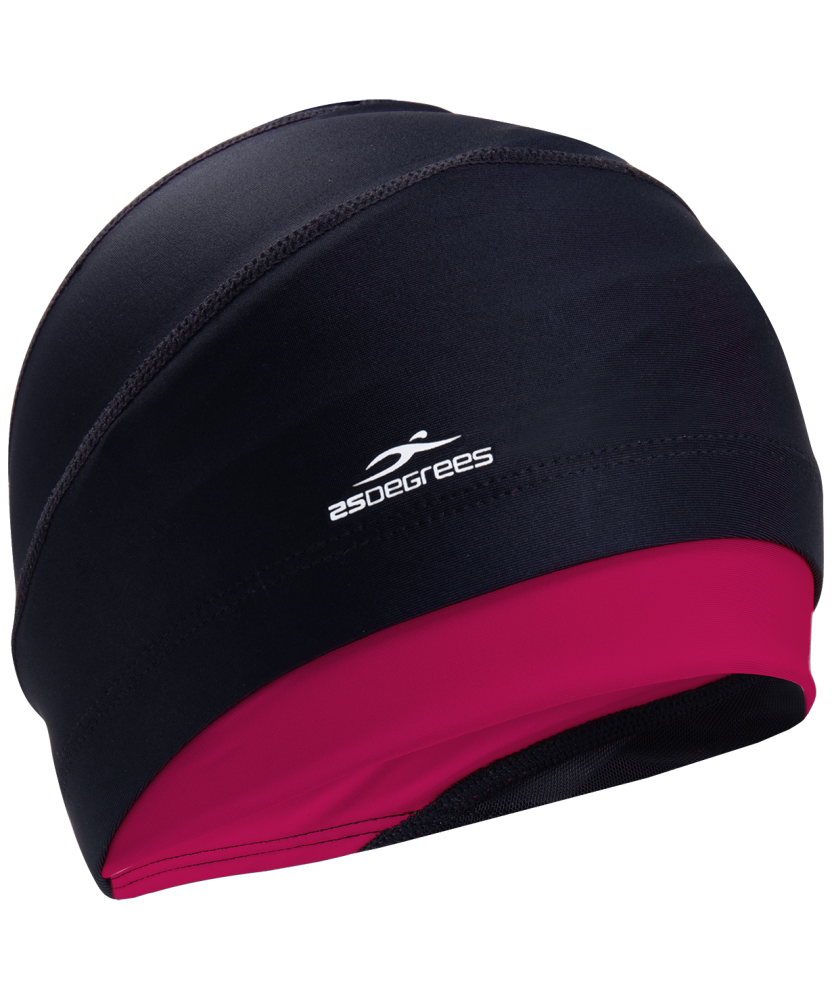 Фото Шапочка для плавания Duplo Black/Raspberry, полиамид, для длинных волос