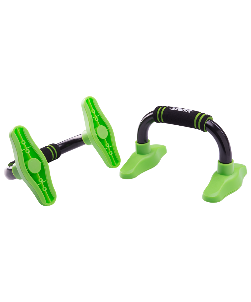 Фотографии Упоры для отжиманий «Классические» BA-302, черный/зеленый