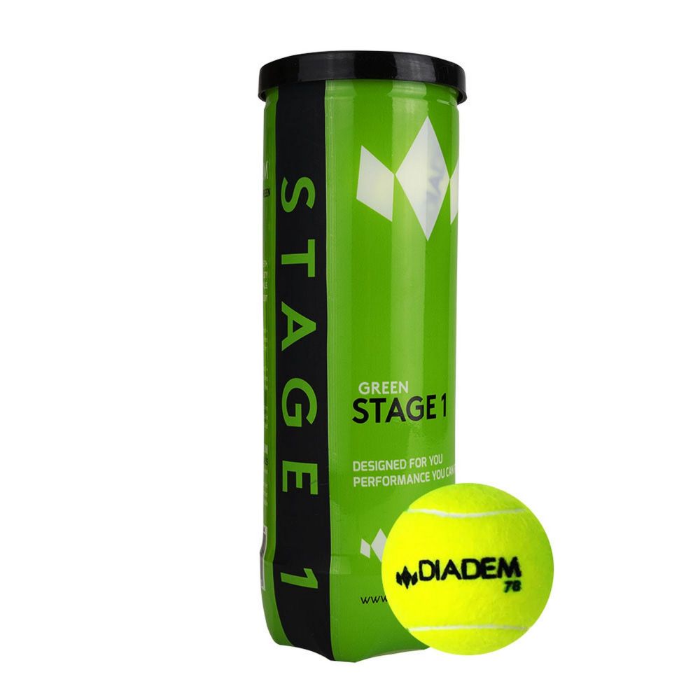 Фотографии Мяч теннисный детский Diadem Stage 1 Green Bal BALL-CASE-GR зеленый