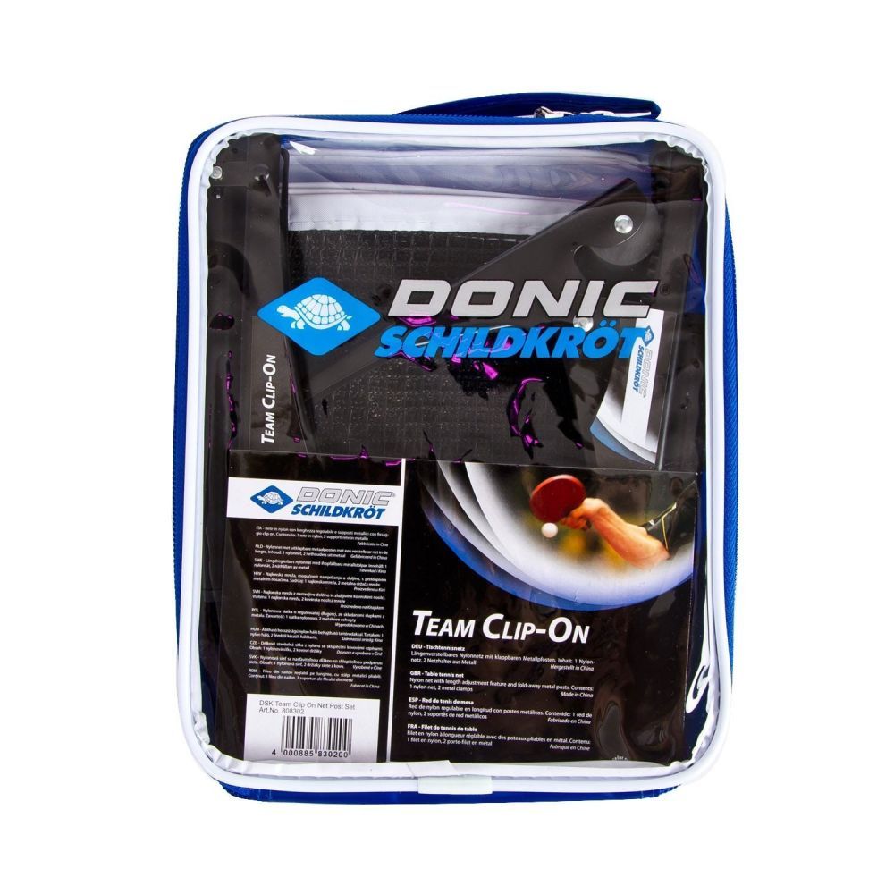 Фото Сетка для настольного тенниса Donic Team Clip-On 808302 черный