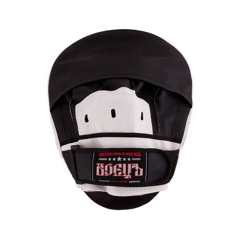 Фотографии Лапы боксерские гнутые Боецъ 111 черно-белые