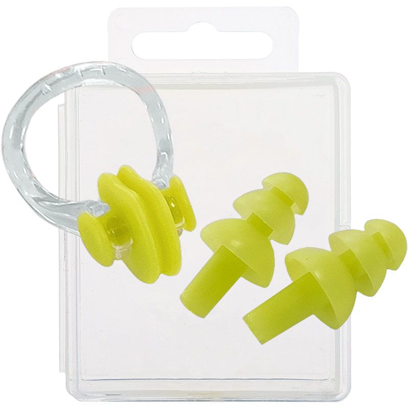 Фотографии Набор для плавания, беруши, зажим для носа Sportex E36878 желтый