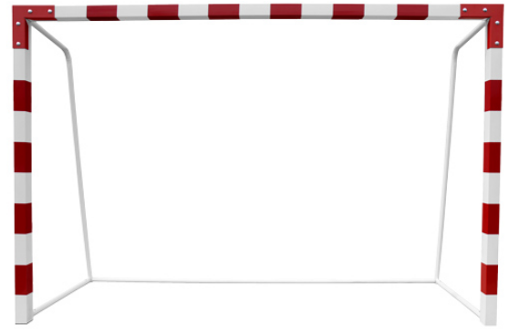 Фото Ворота мини-футбольные усиленные премиум, 3х2 м, ГОСТ Р 55665–2013, профиль 80х80 мм, слой цинкогрунта, боковые дуги и нижняя труба 42 мм Pioner A18079